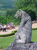 sculpture dans le parc du ch�teau des Milandes