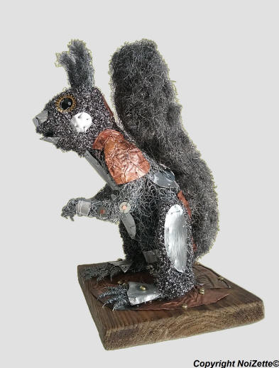 sculpture écureuil