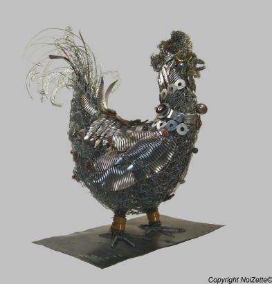 sculpture coq