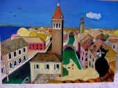 Cats on the toits de Venise